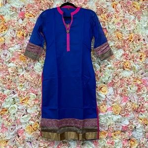 Blue Indian kurti dress